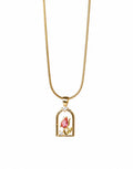 Golden Tulip Pendant Necklace - Women's Necklace | Asena Boutique Qatar