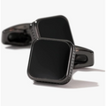 Noir Frame Cufflinks (Silver)