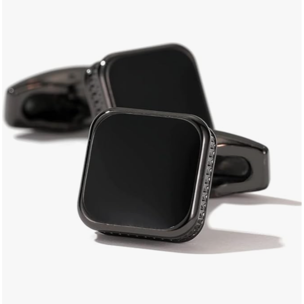 Noir Frame Cufflinks (Silver)