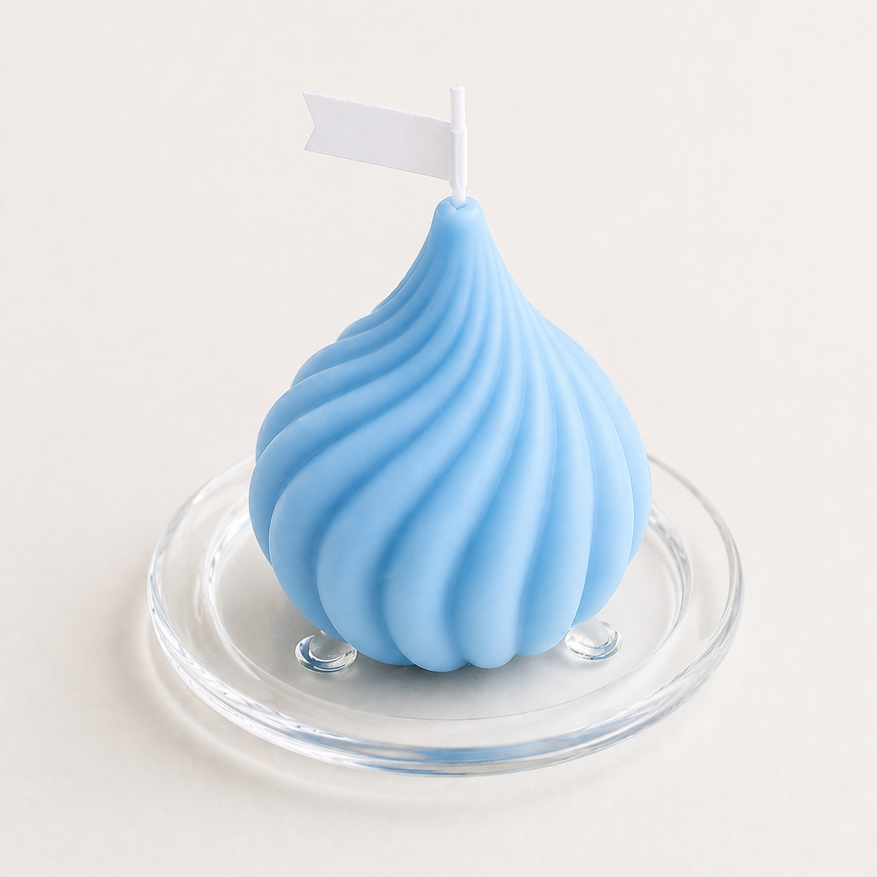 Whimsical Swirl Scented Candles 6 cm (Blue)