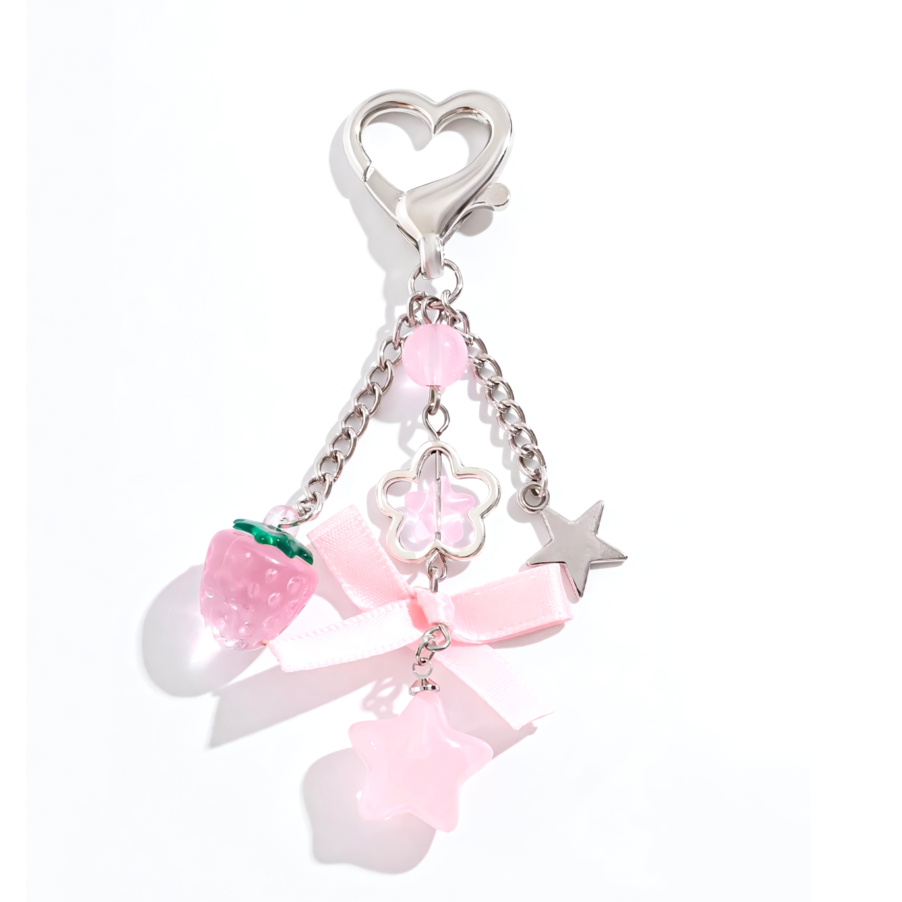 Strawberry Charm Keychain - Keychain | Asena Boutique Qatar