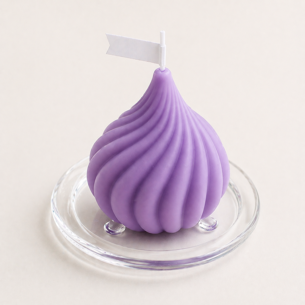 Whimsical Swirl Scented Candles 6 cm (Purple)