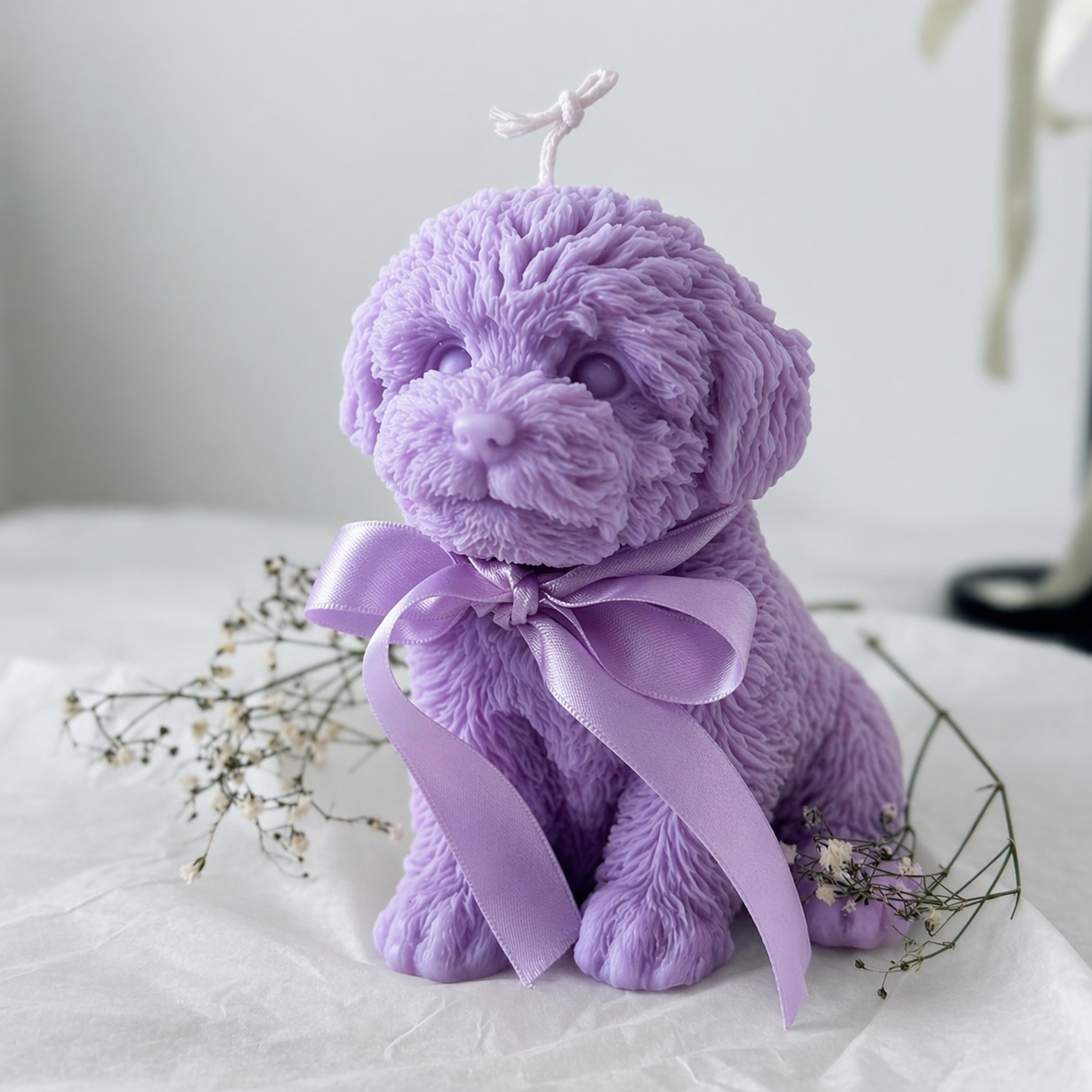 Luxe Pup Scented Candle 9cm(Purple)