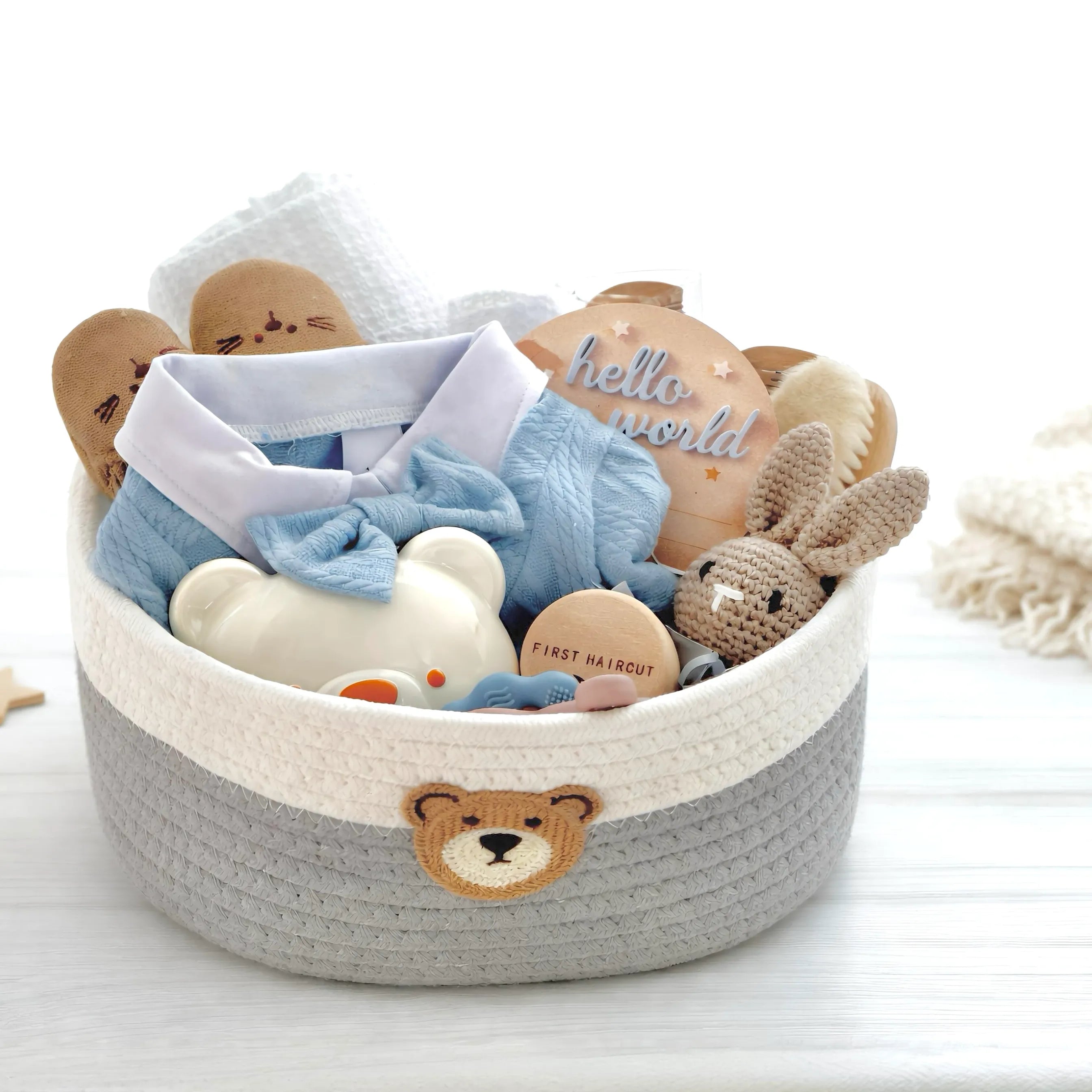 Little Gentleman Baby Basket