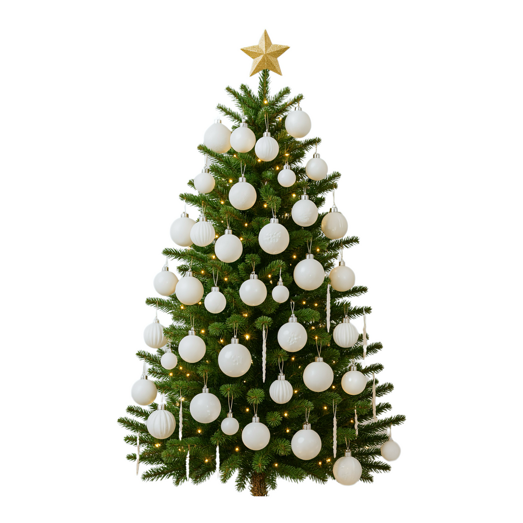 White Ornament Set