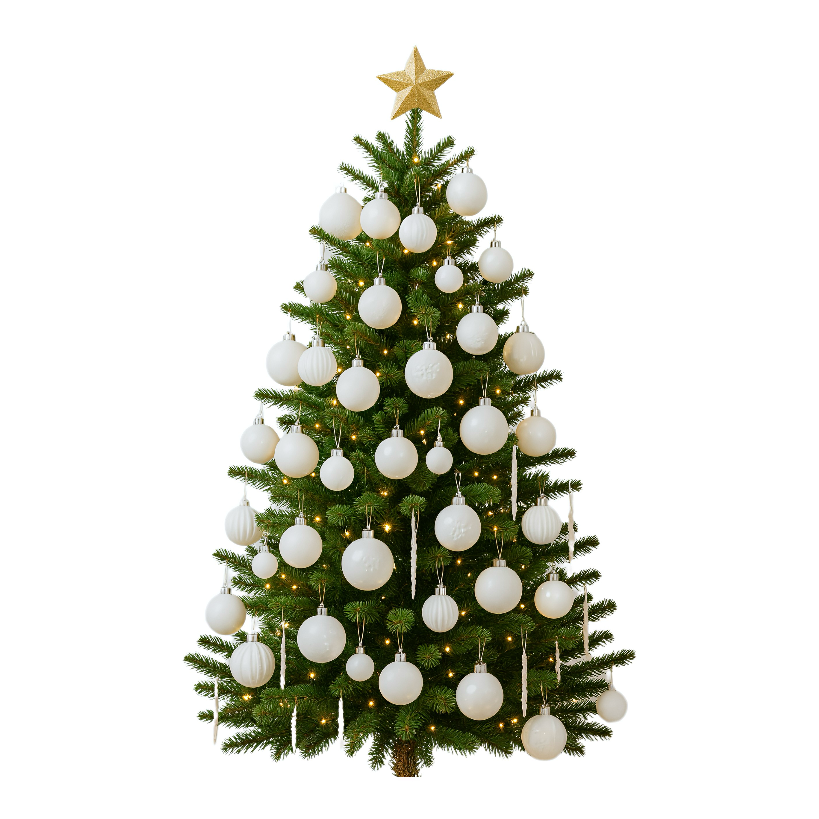 White Ornament Set