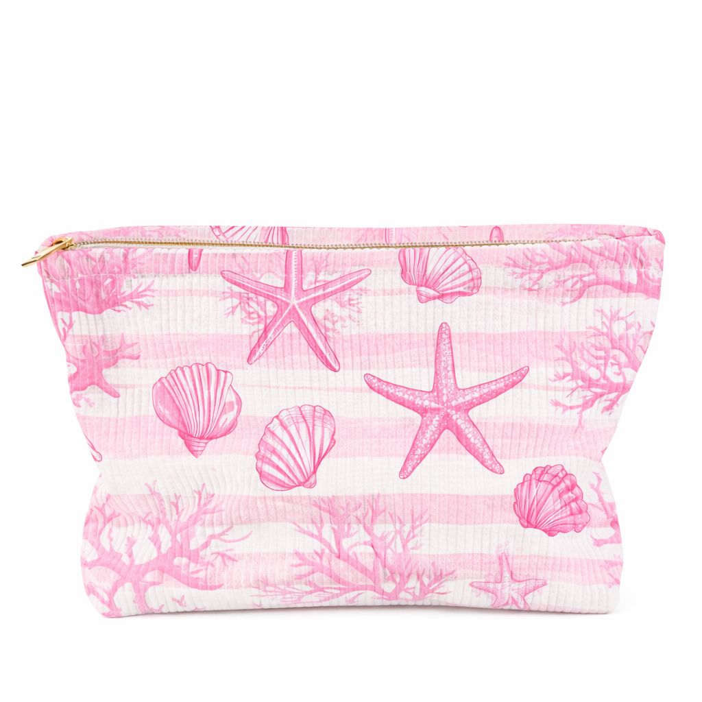 Starfish Print Cosmetic Pouch