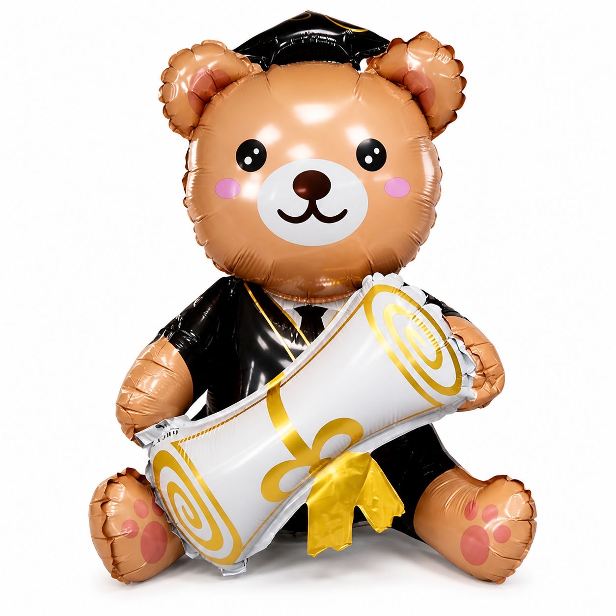 Graduation Bear Foil Balloon with Diploma