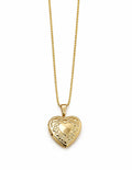 Gold Heart Locket Necklace - Women's Necklace | Asena Boutique Qatar