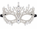 Silver Crystal Masquerade Mask - Party Costume | Asena Boutique Qatar