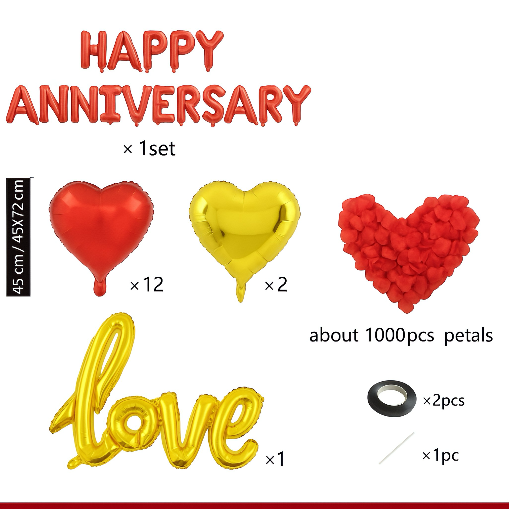 Golden Love Anniversary Set