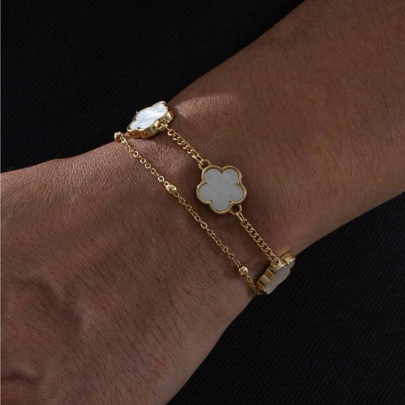 White Cleef Bracelet
