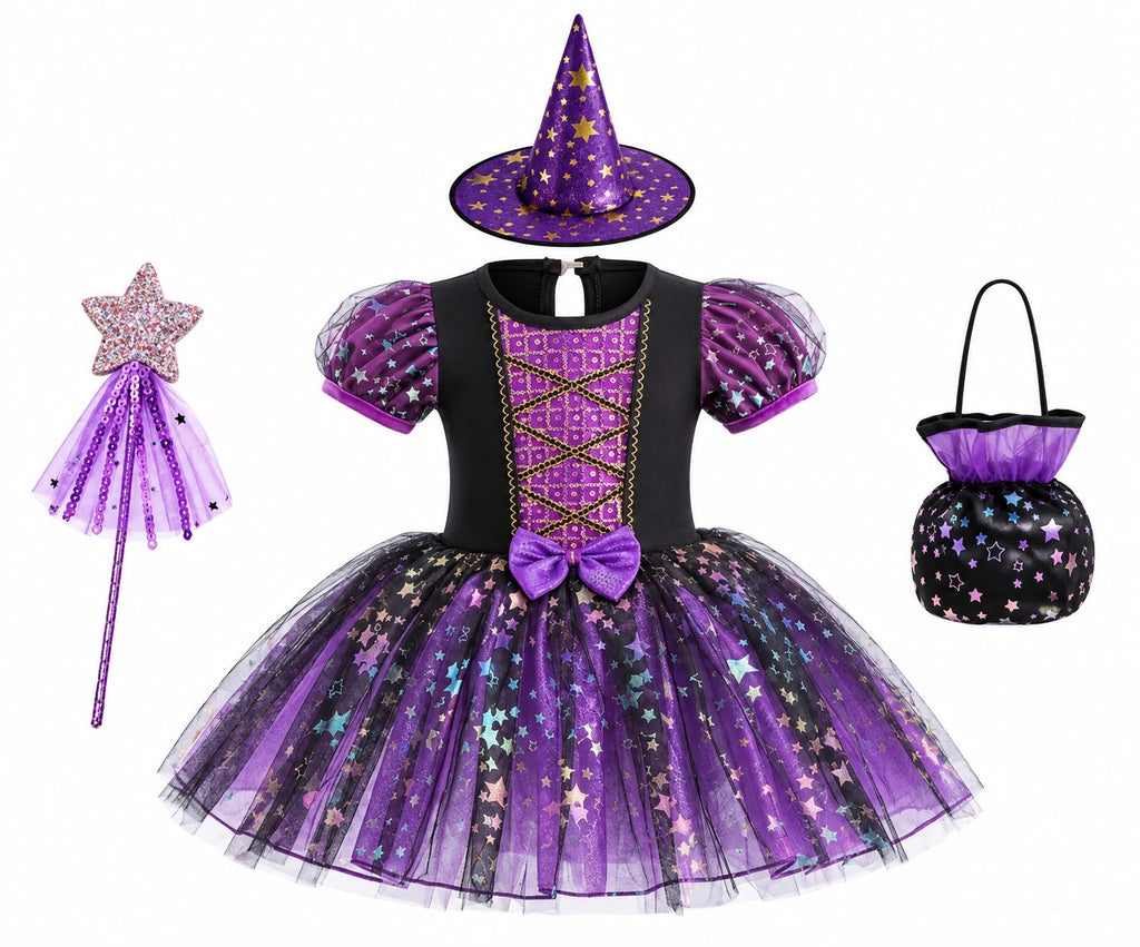 Girls Purple Dress-Up Costume Set - Party Costume | Asena Boutique Qatar