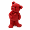 Teddy Bear Scented Candle 10cm (Red)