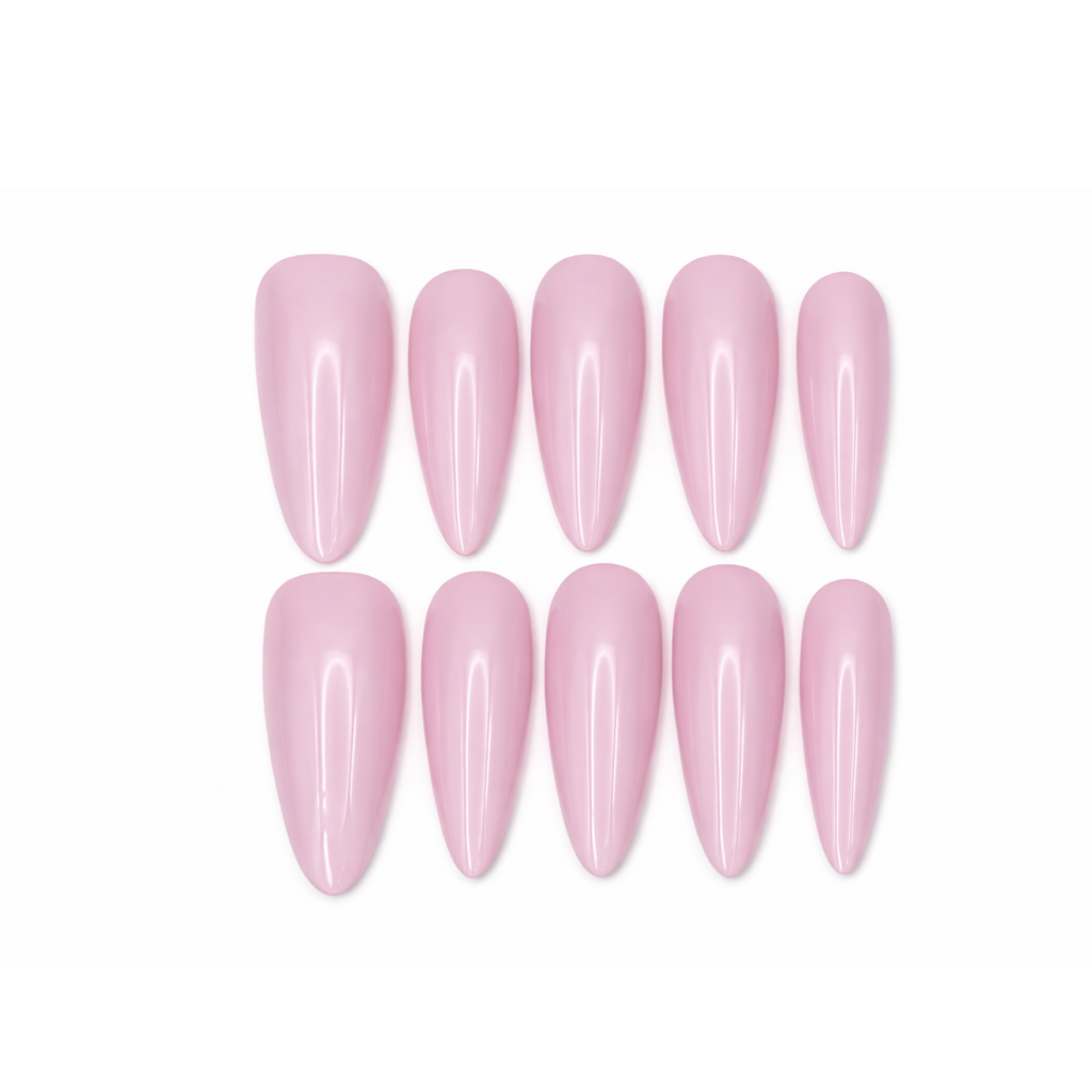 Baby Pink Almond Nails