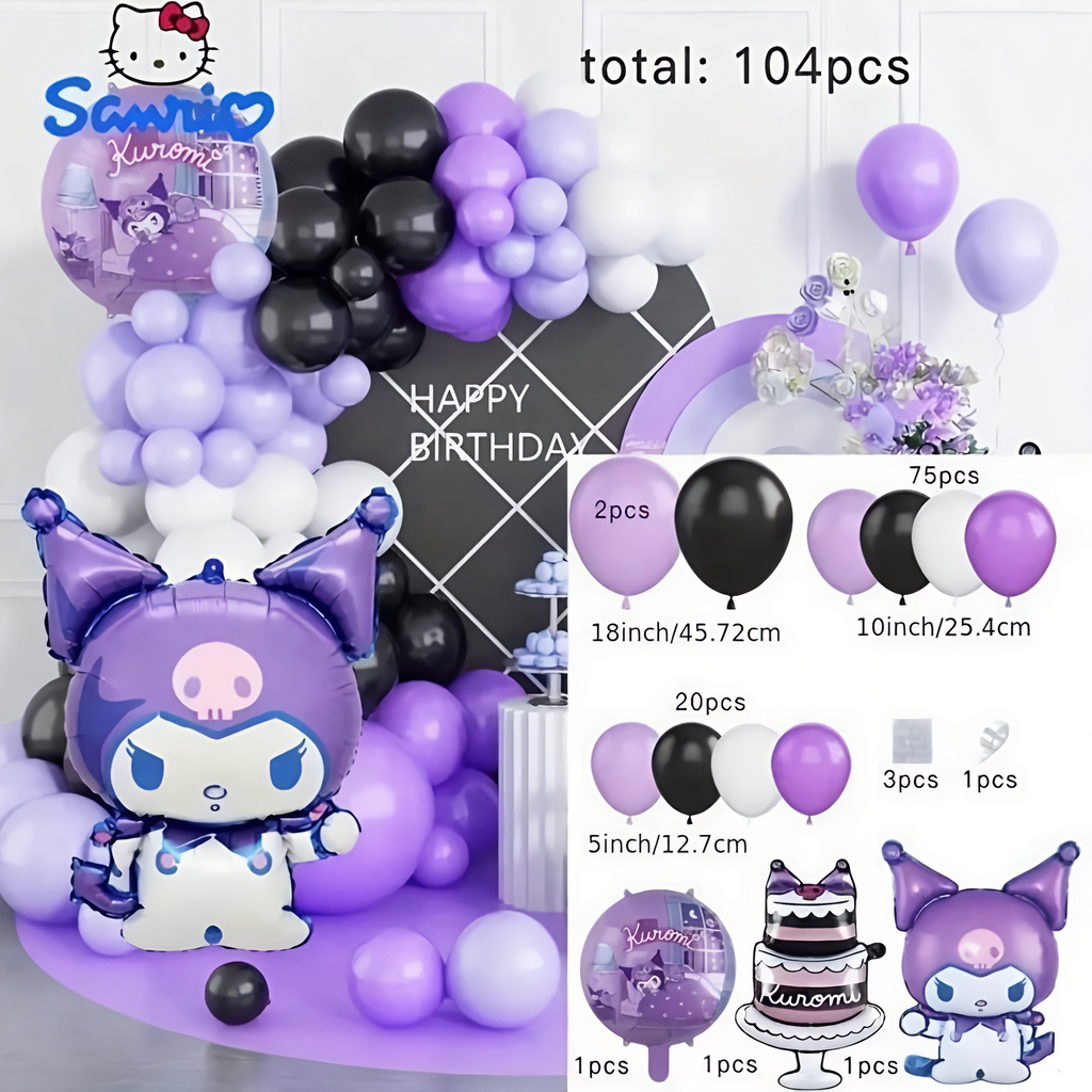Kuromi Party Decoration Set