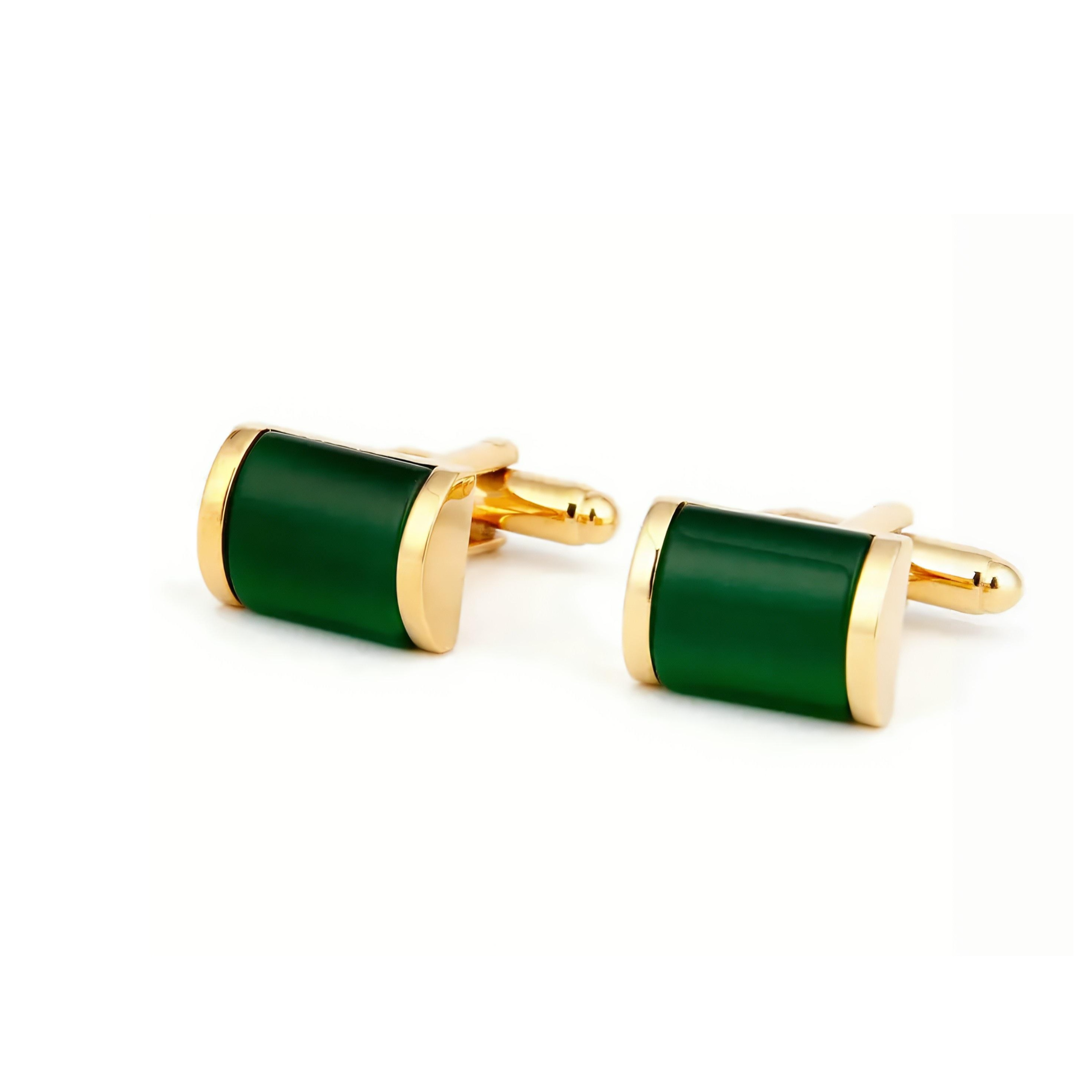Emerald Crest Cufflinks