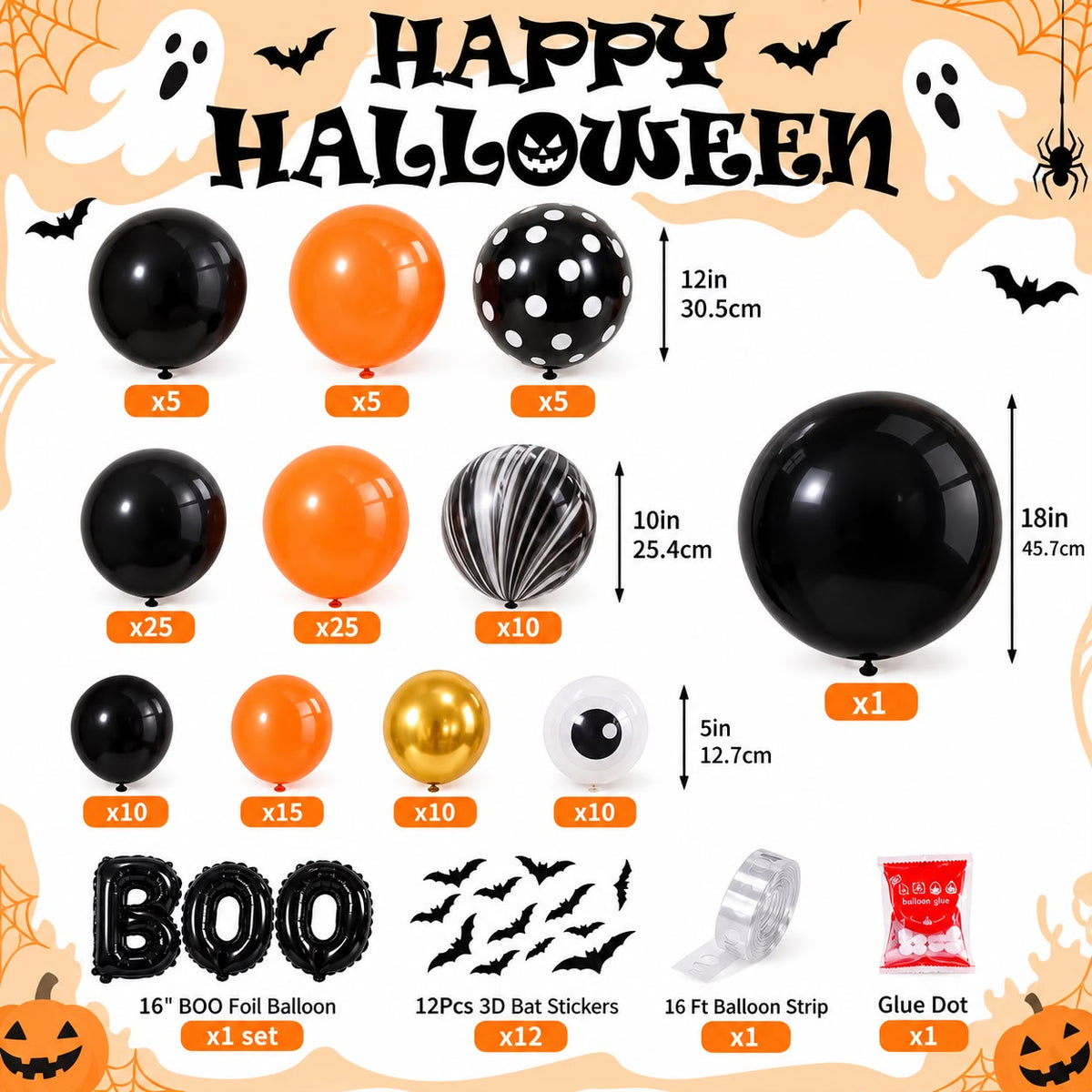 BOO Balloon Party Kit - Balloon | Asena Boutique Qatar