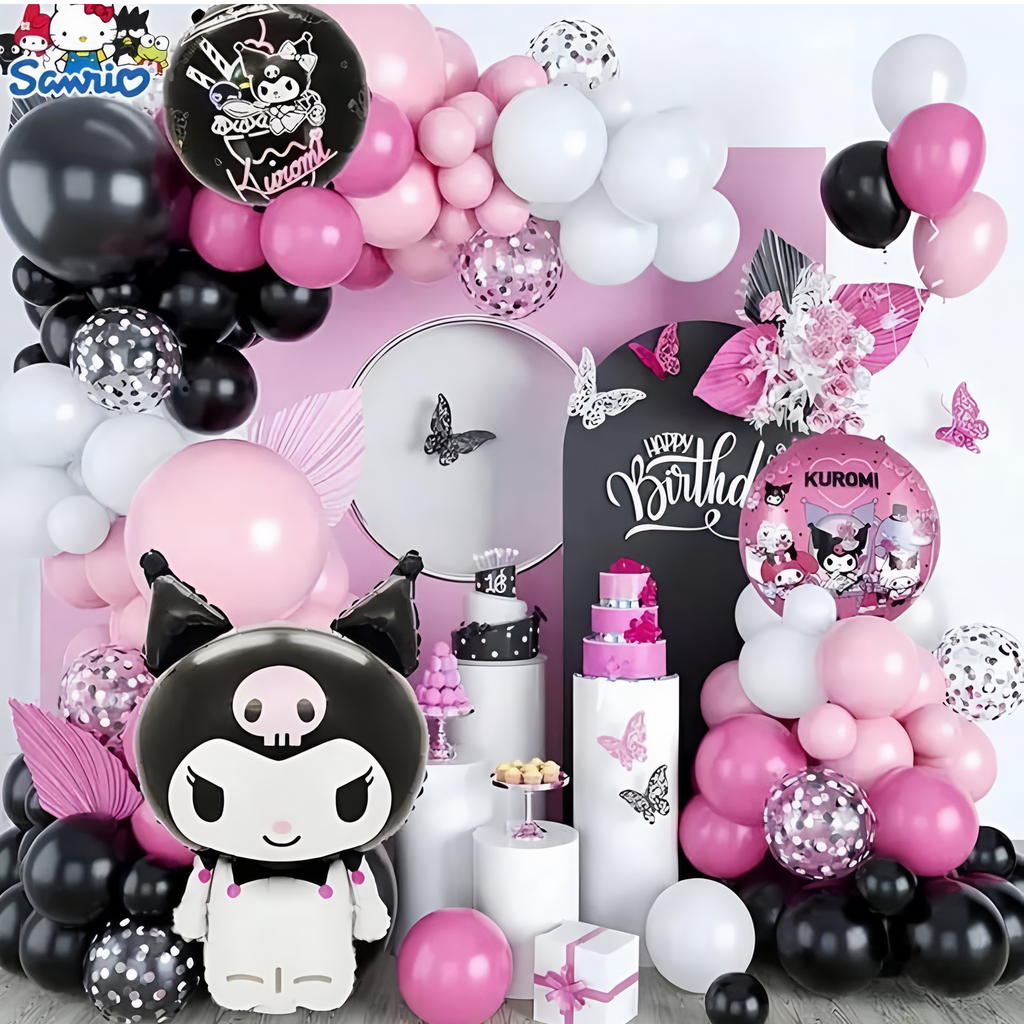 Kuromi Birthday Balloon Garland Kit