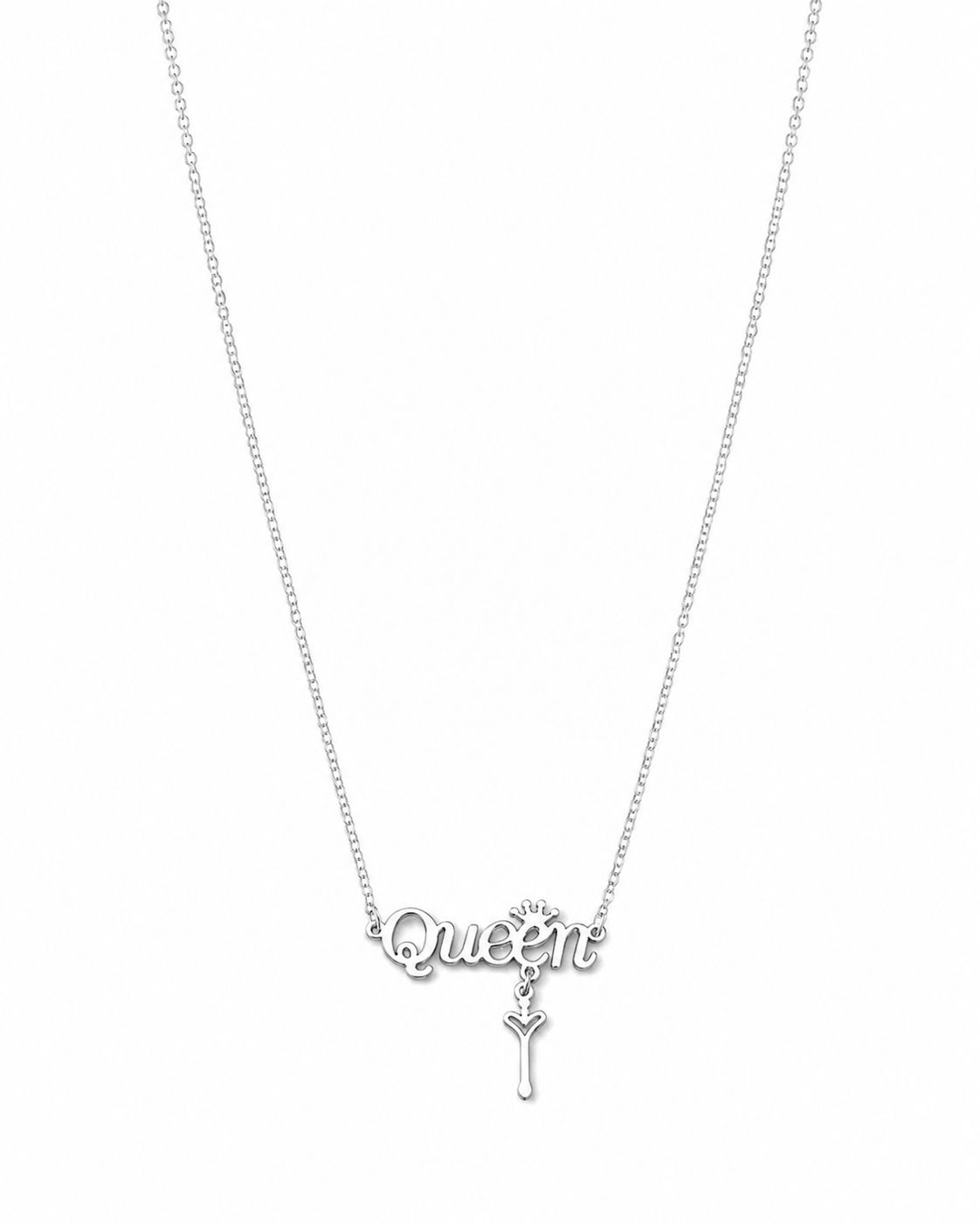 Queen Letter Pendant Necklace - Women's Necklace | Asena Boutique Qatar