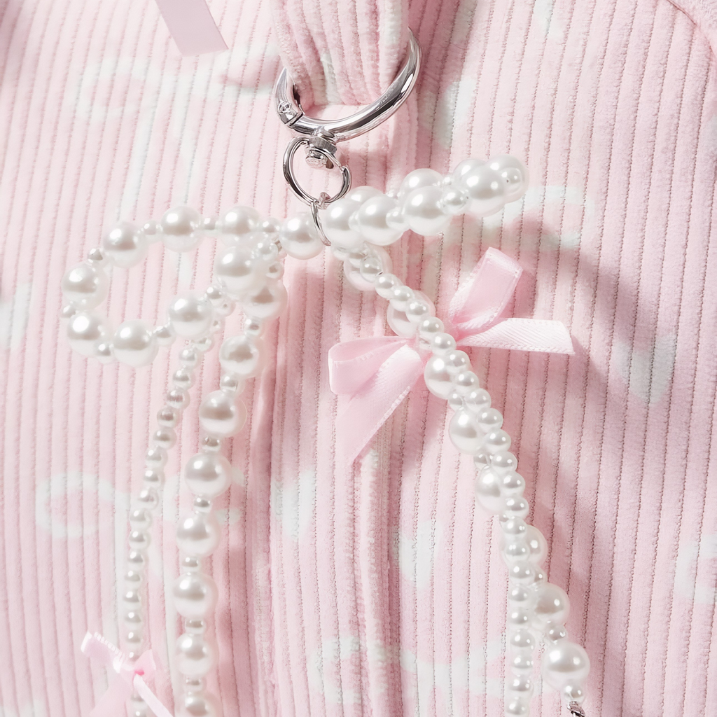 Pink Pearl Bow Bag
