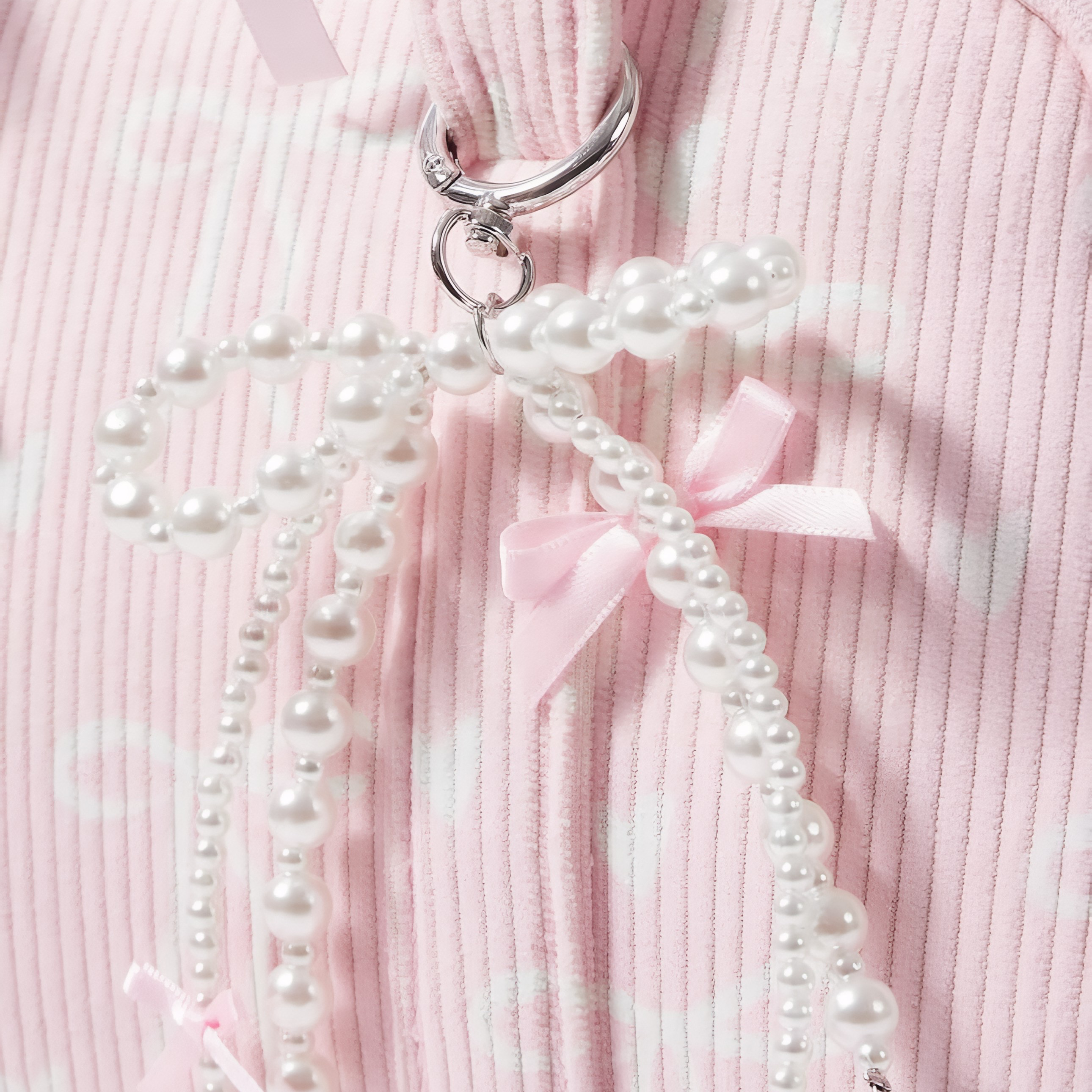 Pink Pearl Bow Bag