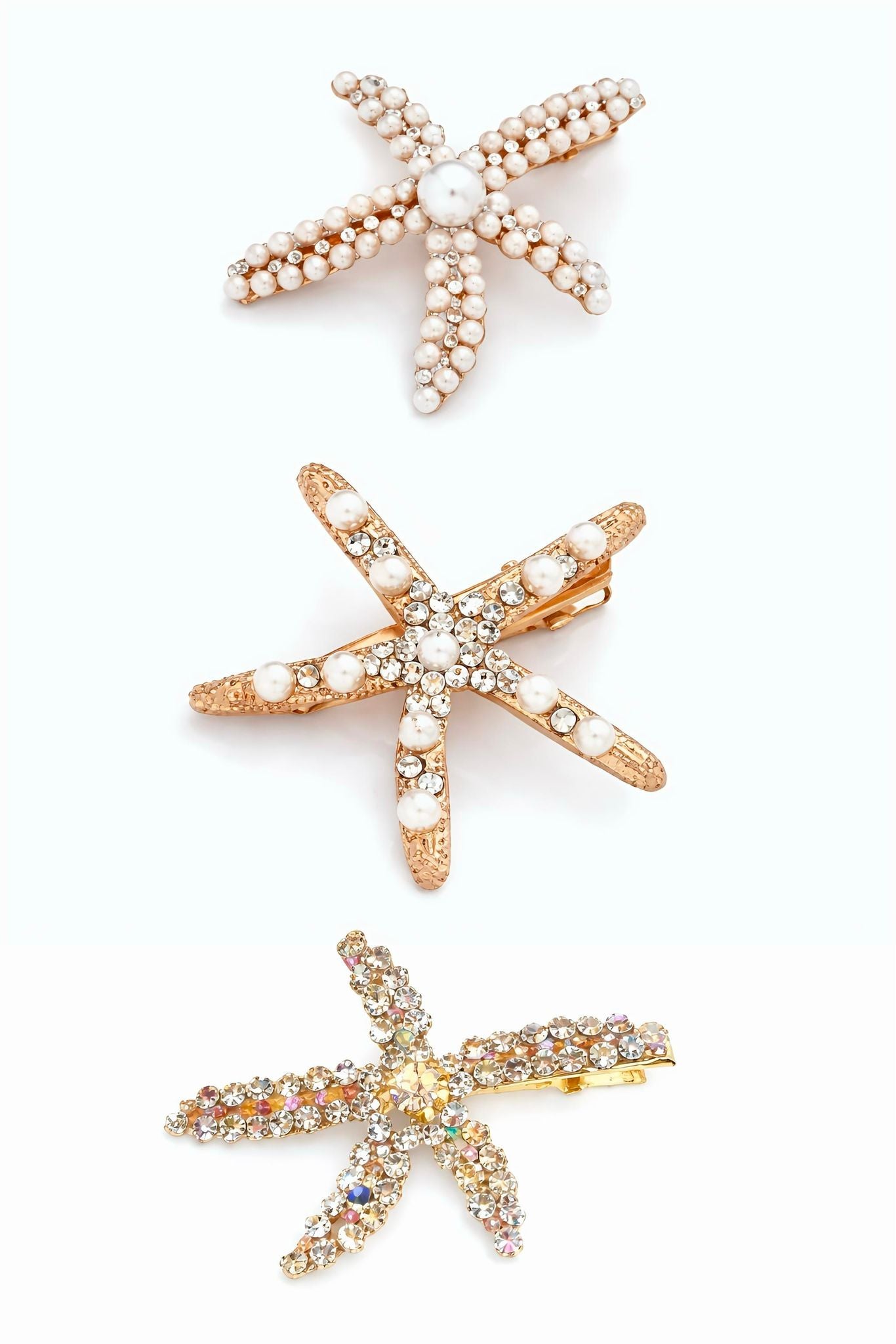 Pearl Starfish Hair Clip