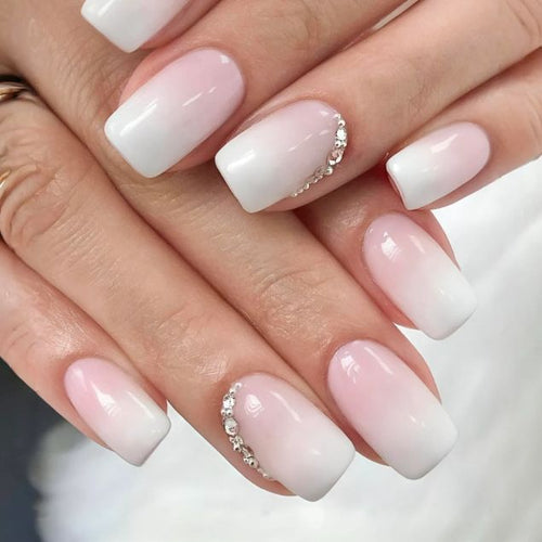 Blush Ombre Elegance Nails