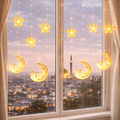 Ramadan Moon & Star Curtain Lights