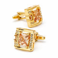 Square Crystal Cufflinks