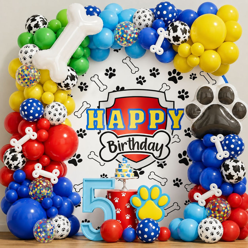 Puppy Birthday Balloon Garland Kit - Balloon | Asena Boutique Qatar
