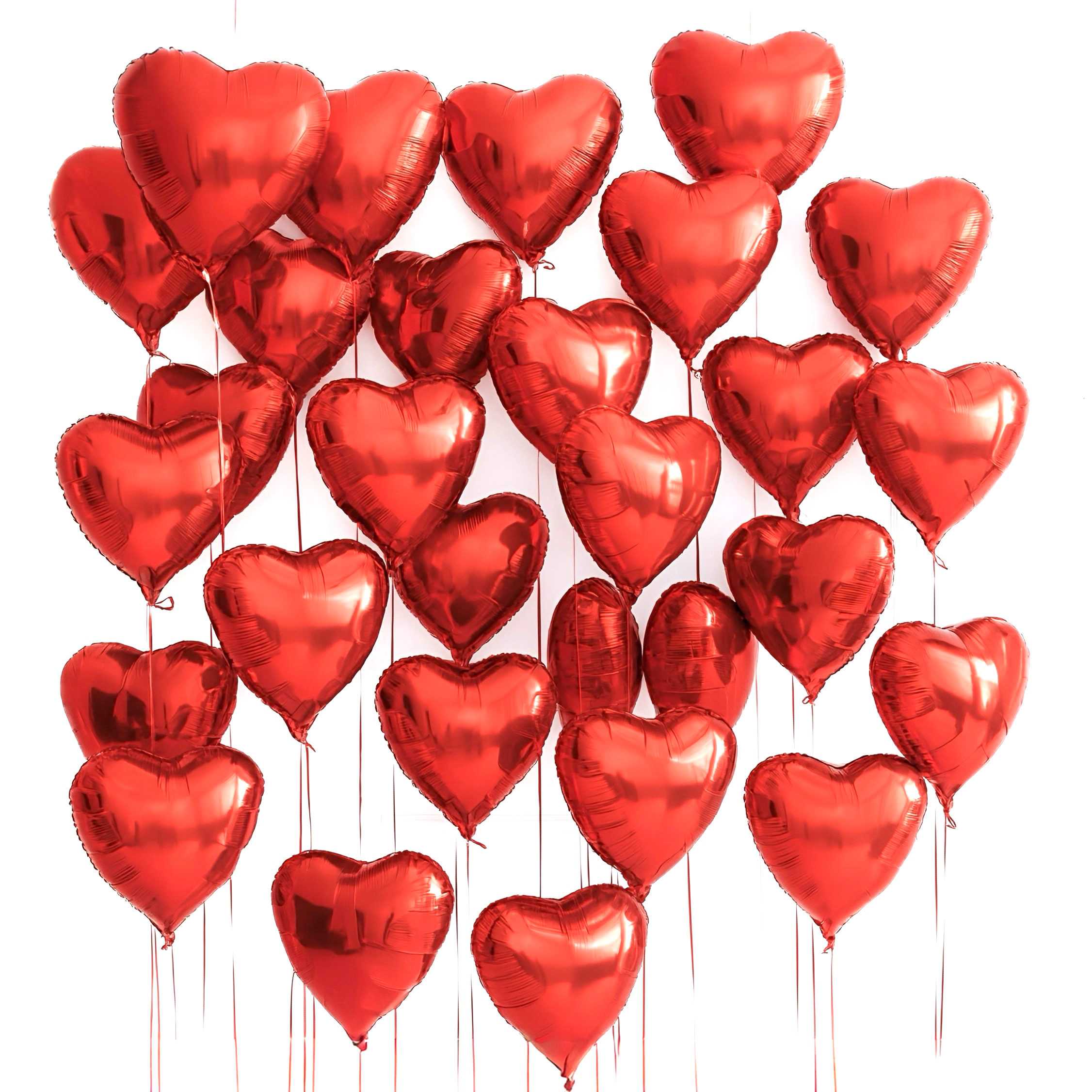 50pcs Red Heart Balloons - Balloon | Asena Boutique Qatar