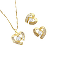 Pearl Heart Jewelry Set