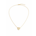 Gold Open Heart Necklace