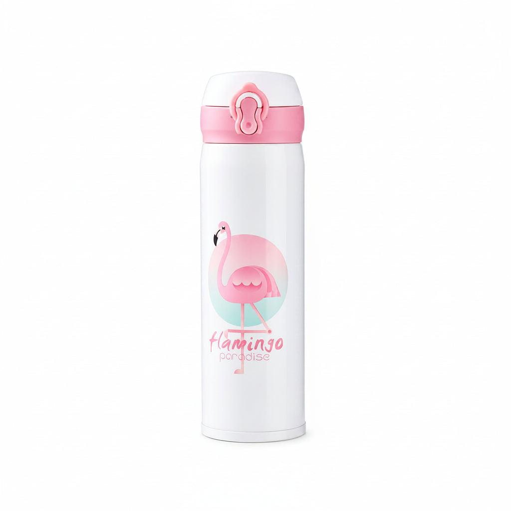 Flamingo Paradise Insulated Water Bottle – 340ml - Water Bottle | Asena Boutique Qatar