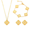 Golden Clover Jewelry Set