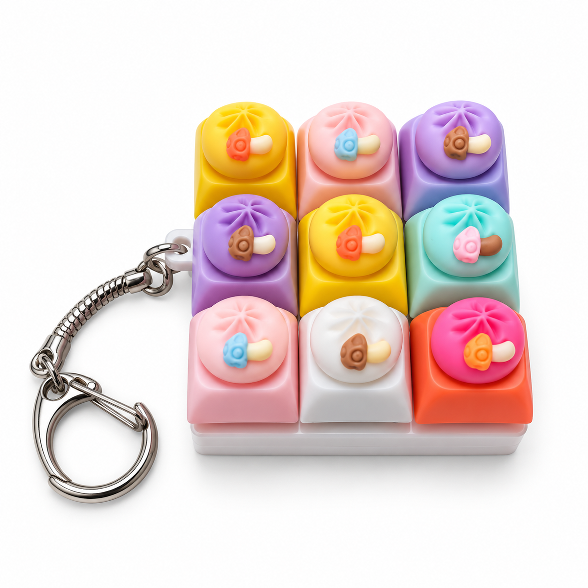 Pastel Flower Clicker Keychain - Keychain | Asena Boutique Qatar