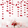 Red Heart Hanging Garland