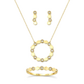 Golden Hexa Spark Jewelry Set