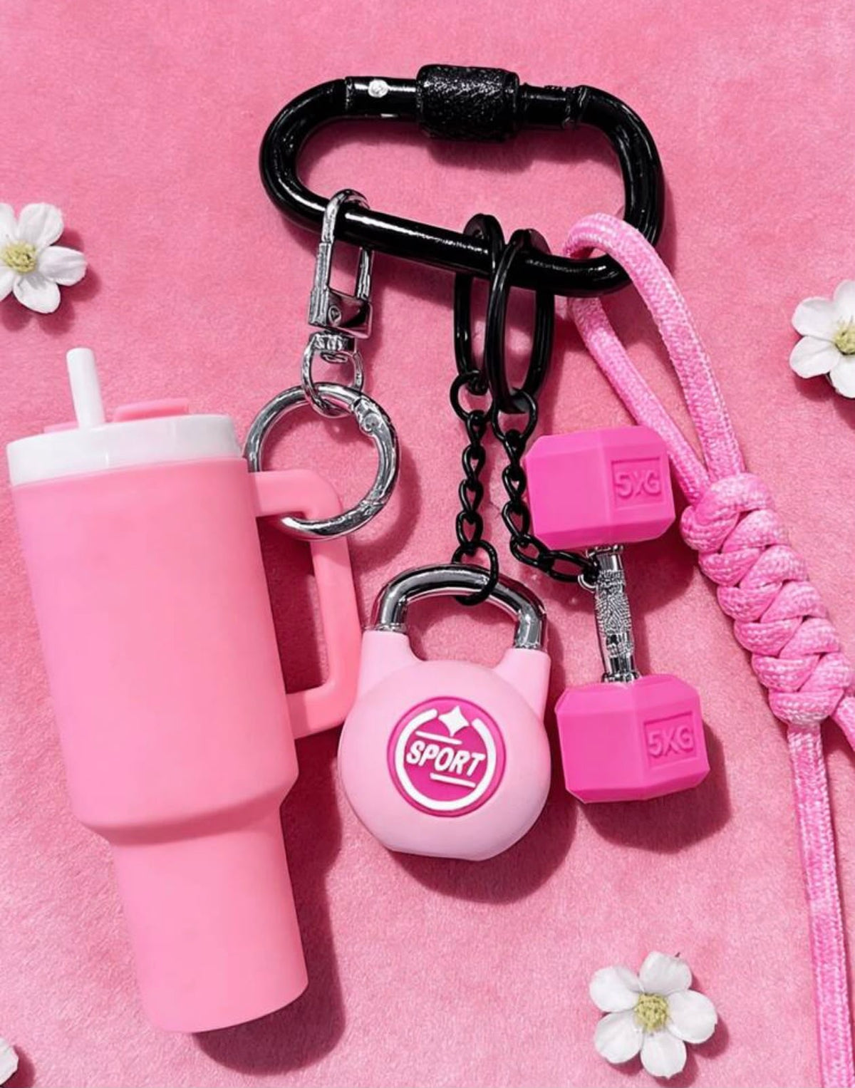 Pink Sports Keychain - Keychain | Asena Boutique Qatar