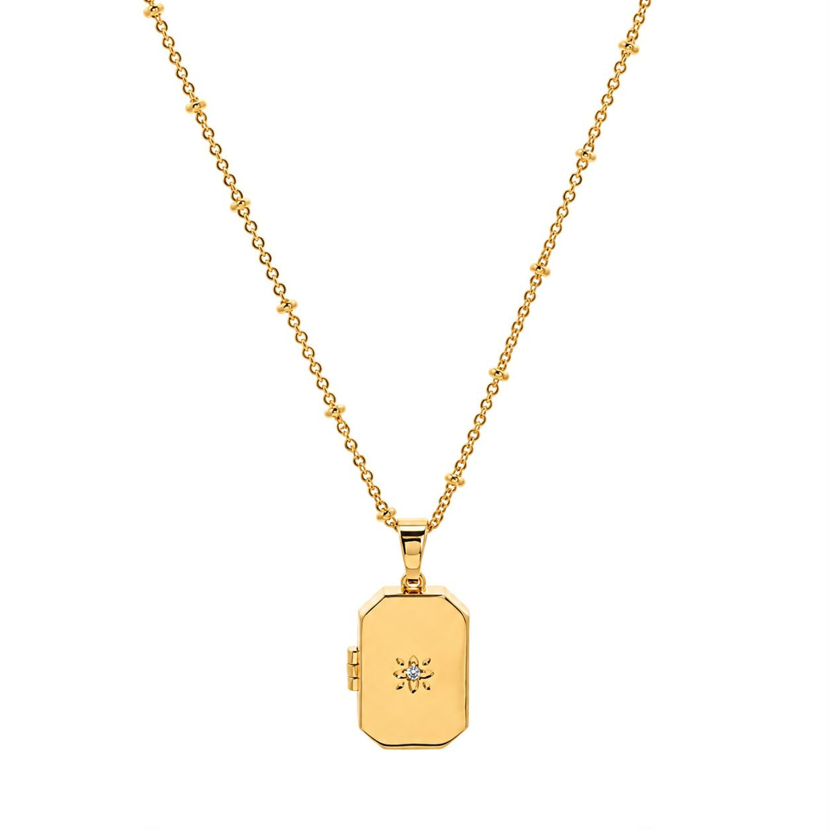 Gold Locket Pendant - Women's Necklace | Asena Boutique Qatar