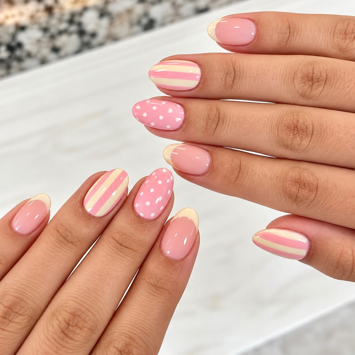 Pink Press-On Nails - Press-On Nails | Asena Boutique Qatar