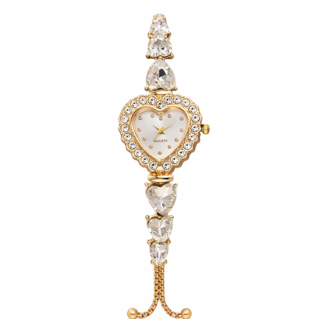Crystal Heart Watch