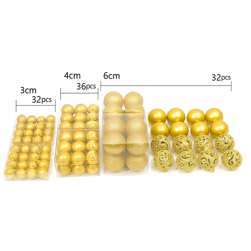 Luxury Gold Ornaments Set