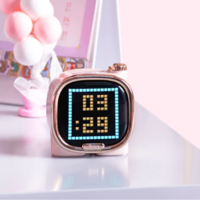 Divoom Compact Retro Bluetooth Speakers - Zooe Pink