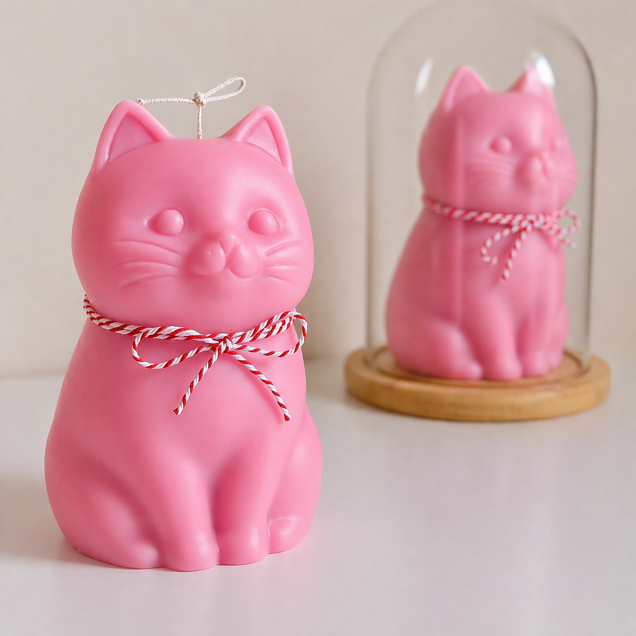 Purrfect Scented Candle 9cm (Pink)