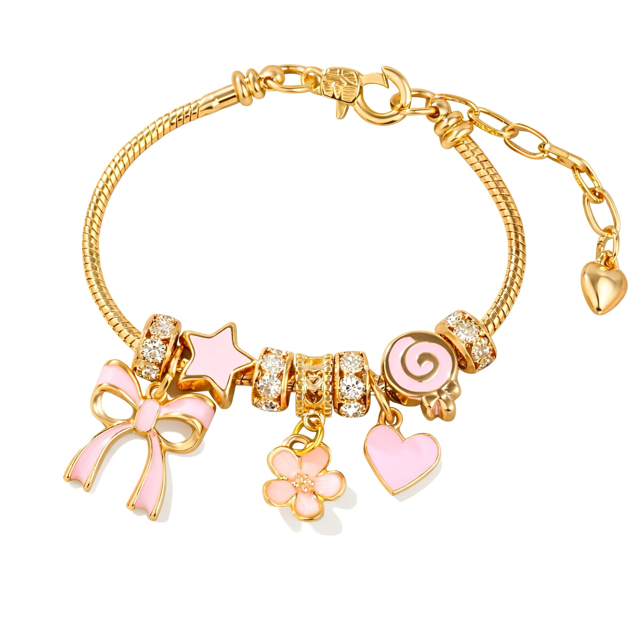 Pink Charm Bracelet - Kids' Jewelry | Asena Boutique Qatar