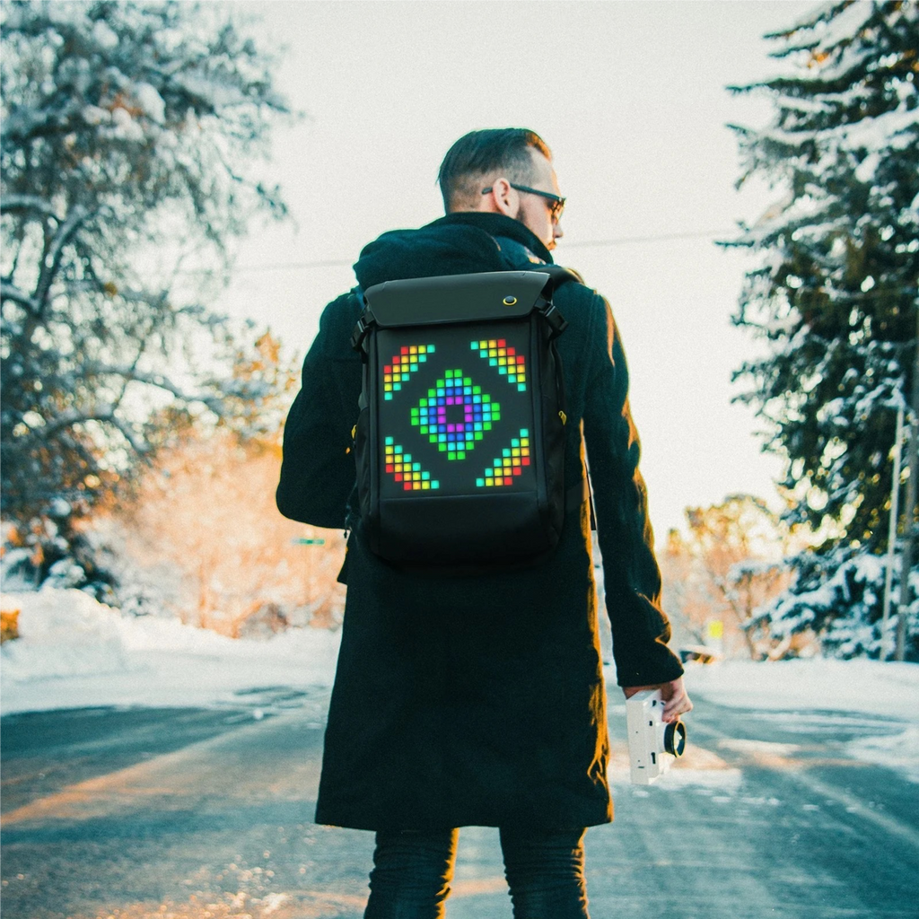 Pixoo Backpack - Innovative Smart Led Backpack - Black
