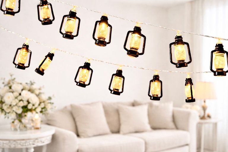 Ramadan Lantern String Lights 10Pcs