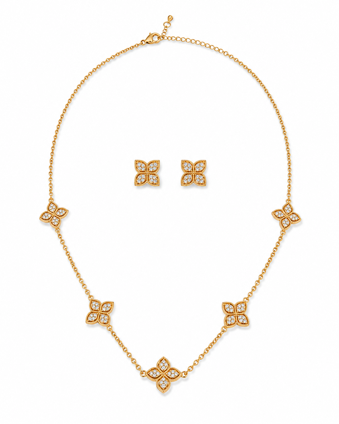 Golden Blossom Jewelry Set - Women's Jewelry Set | Asena Boutique Qatar